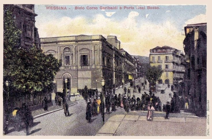 Messina a fine '800. Fonte: Pinterest